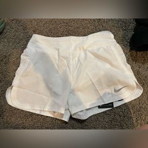 Nike Dri-Fit White Running Shorts